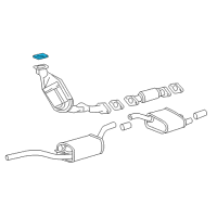 OEM Ford Converter Gasket Diagram - YS4Z-9450-CA