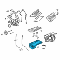 OEM Dodge Charger Pan-Engine Oil Diagram - 68166425AD