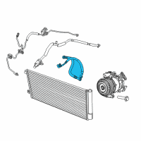 OEM 2019 Jeep Renegade Hose-A/C CONDENSER Diagram - 68418393AA