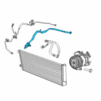 OEM Jeep Renegade Hose-A/C Suction Diagram - 68418174AA