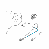 OEM Kia Opener-Trunk, Lid Diagram - 0K2N156870