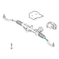 OEM Infiniti Socket Kit-Tie Rod, Inner Diagram - 48521-HG00B