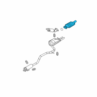 OEM 2009 Mercury Milan Catalytic Converter Diagram - 7E5Z-5E212-DD