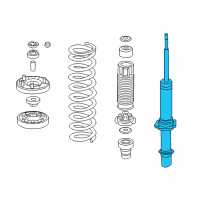 OEM 2012 Honda Accord Shock Absorber Unit, Right Front Diagram - 51611-TA0-A02