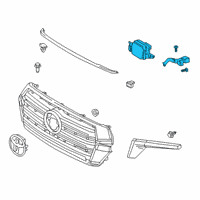 OEM Lexus IS300 Sensor Assembly, MILLIME Diagram - 88210-48071