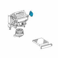 OEM Lexus NX300 Blower Damper Servo Sub-Assembly, No.1 Diagram - 87106-28240