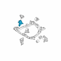 OEM 2006 Hyundai Tucson Engine Mounting Bracket Assembly Diagram - 21810-2E000