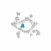 OEM 2005 Kia Sportage Front Roll Stopper Bracket Assembly Diagram - 219102E501