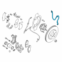 OEM 2013 Nissan Altima Hose Assembly-Brake Front Diagram - 46210-ZX60A