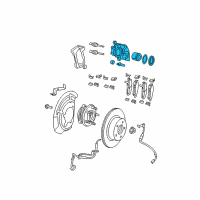 OEM 2016 Jeep Wrangler CALIPER-Disc Brake Diagram - 68003697AC