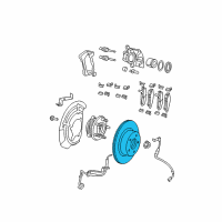 OEM 2011 Jeep Wrangler Front Brake Rotor Diagram - 52060137AB