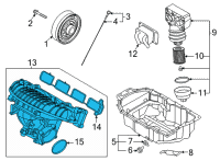 OEM 2022 Hyundai Santa Cruz Manifold Assembly-Intake Diagram - 28310-2S301