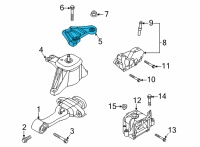 OEM 2022 Kia Sorento Bracket-Engine Mtg S Diagram - 21825P2300