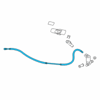 OEM 2020 Lexus LX570 Hose Diagram - 90075-15102