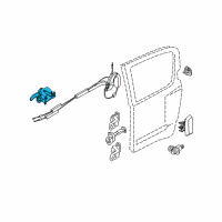 OEM 2012 Nissan Xterra HANDLE ASSY-DR INSIDE, RH Diagram - 80670-9BT0A