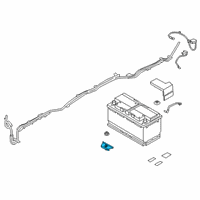 OEM 2020 Toyota GR Supra Hold Down Diagram - 74482-WAA01