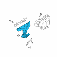 OEM 2013 Nissan Cube Exhaust Manifold Diagram - 14002-ED80A