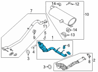 OEM 2021 Ford Bronco CONVERTER ASY Diagram - MB3Z-5E212-D