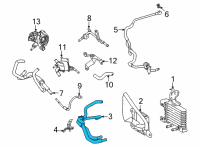 OEM Lexus NX350h Hose Assembly, TRANSMISS Diagram - 32930-42060