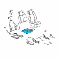 OEM Pontiac Module Kit-Inflator Restraint Front Pass Presence (W Diagram - 15780135