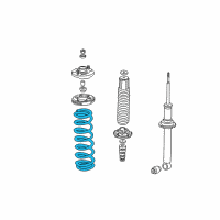 OEM 2003 Acura CL Spring, Rear (Showa) Diagram - 52441-S0K-A02