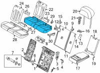 OEM 2020 BMW X5 Foam Part Seat Cushion Diagram - 52-20-9-495-823