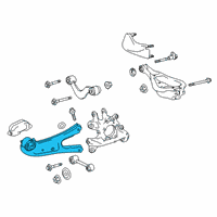 OEM 2022 Lexus RX450hL ARM ASSY, TRAILING Diagram - 48780-48092