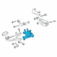 OEM Lexus RX450hL Carrier Sub-Assembly, Rear Diagram - 42304-0E080