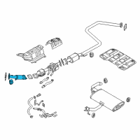 OEM 2018 Hyundai Ioniq Front Muffler Assembly Diagram - 28610-G2131