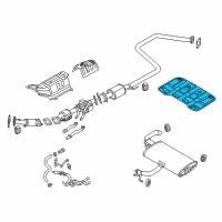 OEM Kia Niro Panel-Heat Protector Diagram - 28795G2100