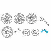 OEM 2019 Kia Sedona WHEEL LOCKS Diagram - 00344ADU01