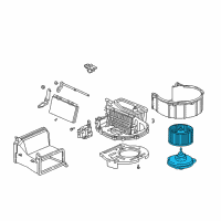 OEM 2003 Honda Insight Motor Assembly, Fan (W/Fan) Diagram - 79310-SR3-A01