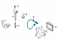 OEM 2021 Kia Niro Sensor Assembly-Knock Diagram - 3925003HA0