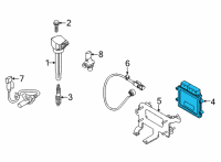 OEM 2021 Hyundai Elantra Electronic Control Unit Diagram - 39110-03BG2