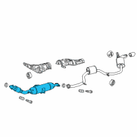 OEM 2016 Scion iM Front Pipe Diagram - 17410-37A50