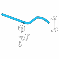 OEM Hummer H3 Stabilizer Bar Diagram - 94729731