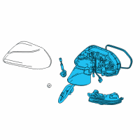 OEM Toyota Camry Mirror Assembly Diagram - 87910-06840