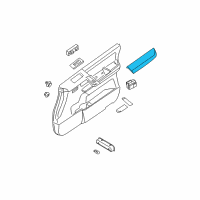 OEM 2007 Nissan Titan Front Door Armrest, Left Diagram - 80941-7S001