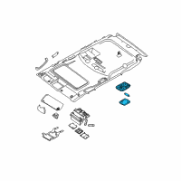 OEM 2012 Nissan Frontier Lamp Assembly-Room Diagram - 26410-EA000