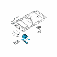 OEM Nissan Lamp Assembly Map Diagram - 26430-9CJ0C