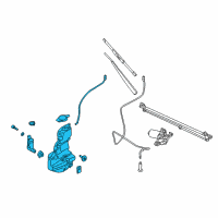 OEM Ford F-150 Washer Reservoir Diagram - JL3Z-17618-B