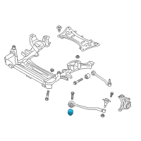 OEM 2012 BMW X3 Rubber Mounting For Pull Rod Diagram - 31-10-6-786-951