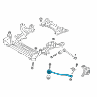 OEM 2017 BMW X3 Left Tension Strut With Rubber Mounting Diagram - 31-10-6-787-673