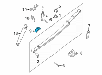OEM Nissan Bound Rear Suspension Bumper Assembly Diagram - 55240-EB000