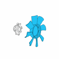 OEM 2007 Ford Ranger Fan Blade Diagram - 1L5Z-8600-AB