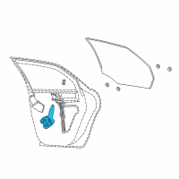 OEM 2000 Ford Taurus Regulator Diagram - XF1Z-5427009-AA