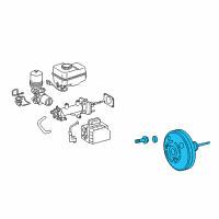 OEM Toyota Tacoma Booster Assembly Diagram - 44610-04162