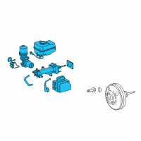 OEM 2005 Toyota Tacoma Master Cylinder Diagram - 47050-04020