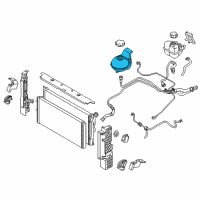 OEM BMW i8 Cooling Water Expansion Tank Diagram - 17-13-7-640-831