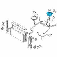 OEM 2020 BMW i8 Radiator Coolant Overflow Tank Bottle Diagram - 17-13-7-539-267